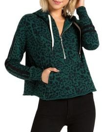 Hickory Jaguar-Print Half-Zip Hooded Sweatshirt at Bloomingdales