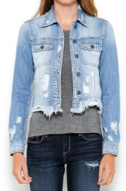 Hidden Jeans Distressed Jean Jacket from New York by Miss Scarlett Boutique mdash at Shoptiques