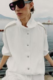 High Collar Bomber Jacket at Zara