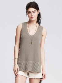 High Low Sweater Tank at Banana Republic