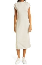 High Neck Cap Sleeve Midi Dress at Nordstrom