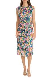 High Neck Draped Midi Dress at Nordstrom Rack