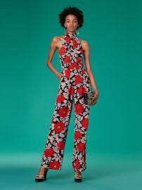 High Neck Halter Jumpsuit at DvF