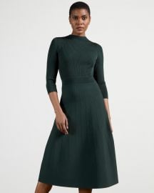 High Neck Knitted Midi Dress at Ted Baker