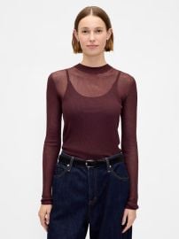 High Neck Sheer Sweater at GAP
