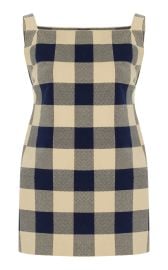 High Sport Asher Gingham Cotton Blend Knit Apron Top at Moda Operandi