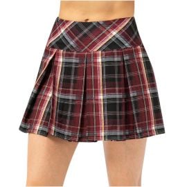 High Waist Pleated Mini Skirt at Walmart
