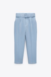 High Waisted Belted Pants by Zara at Zara