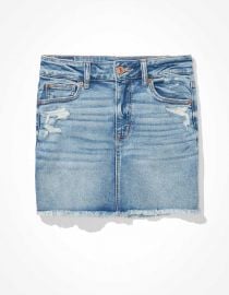 High-Waisted Denim Mini Skirt at American Eagle