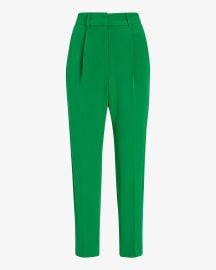 High Waisted Pleated Ankle Pant at Express