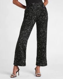 High Waisted Sequin Trouser by Express at Express