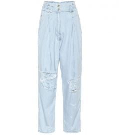 High-rise Wide-leg Jeans by Balmain at Mytheresa