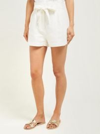 High-rise linen-blend shorts at Matches