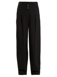 High-waist wide-leg crepe trousers at Matches