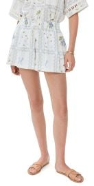 Hill House Home Audrey Shorts Floral Patchwork/White XXL at Shopbop