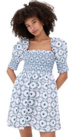 Hill House Home The Lila Nap Dress Cisco Trellis/White Multi S at Shopbop
