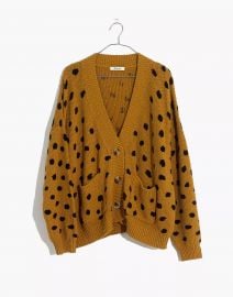 Hillview Cardigan Sweater in Painted Spots MEDIA at Madewell