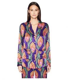 Hindu Flower Print Silk Shirt by The Kooples at Zappos