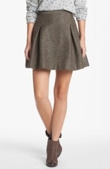 Hinge Metallic Tweed Skater Skirt at Nordstrom