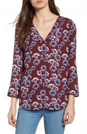 Hinge Print V-Neck Top at Nordstrom