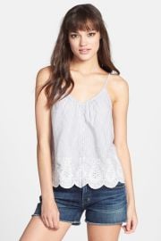 Hinge Stripe Eyelet Tank at Nordstrom Rack