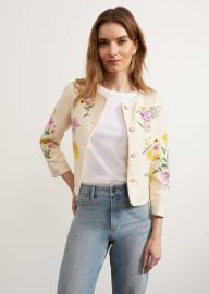 Hinton Floral Embroidered Jacket Hobbs US at Hobbs