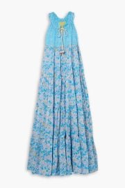 Hippy Tiered Printed Cotton Voile Maxi Dress at The Outnet