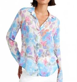 Hipster Floral Shirt in Blue at Nordstrom