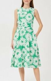 Hobbs TWITCHILL LINEN FIT AND FLARE DRESS Size 18 eBay UK at Ebay