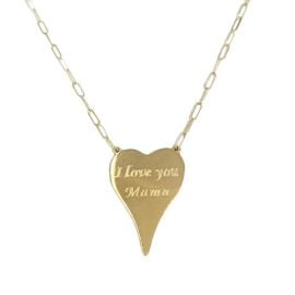 Hoda Heart Necklace Jennifer Miller Jewelry at Jennifer Miller