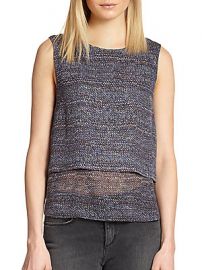 Hodal C Silk Chiffon Tweed Print Tank at Saks Off 5th