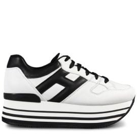 Hogan Maxi H222 Sneakers in White at Cettire