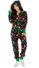 Holiday Cookie Cutter Adult Jumpsuit by Tipsy Elves at Amazon