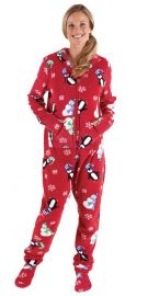 Holiday Hoodie Footie Footed Fleece Pajamas at Amazon