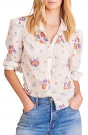 Holli Floral Puff Shoulder Blouse   Nordstrom at Nordstrom