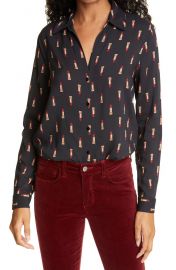 Holly Lipstick Print Blouse at Nordstrom