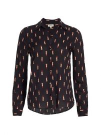 Holly Lipstick Print Blouse by LAgence at Saks Fifth Avenue