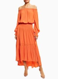 Homer Off-The-Shoulder Midi Dress - Ramy Brook at Jackie Z Style Co