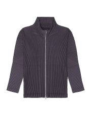 Homme Plisse Issey Miyake Color Pleats Jacket in Taupe Violet FWRD at Forward