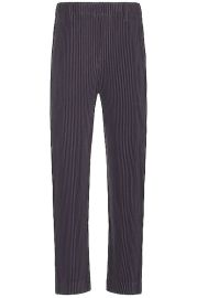 Homme Plisse Issey Miyake Color Pleats Straight Pant in Taupe Violet FWRD at Forward