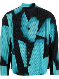 Homme PlissxE9 Issey Miyake abstract-pattern PlissxE9 Effect Shirt - at Farfetch