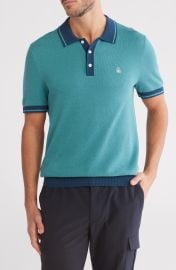 Honeycomb Textured Cotton Polo at Nordstrom Rack