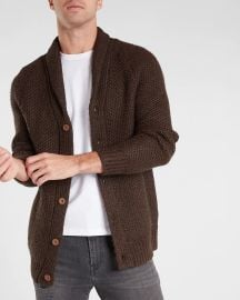 Honeycomb shawl collar cardigan at Express