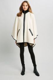 Hooded Wool Cape by Elie Tahari at Elie Tahari