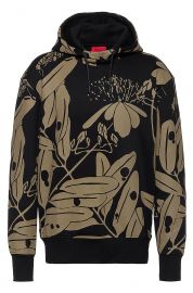  Hooded sweatshirt in French terry with new-season print by HUGO BOSS at Hugo Boss