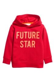 Hooded top with motif at H&M