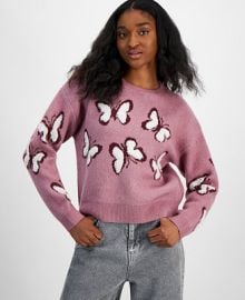 Hooked Up by IOT Juniorsx27 quotIt Girlquot Crewneck Sweater - Macyx27s at Macys