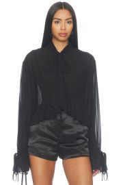 Hope Tie Front Blouse at Revolve