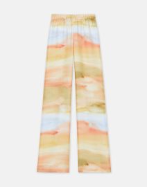 Horizon Print Silk Twill Riverside Pant Lafayette 148 New York at Lafayette 148 New York