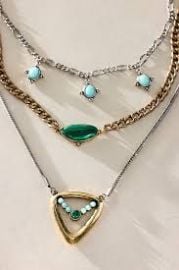 Horizons Semiprecious Stone Layer Necklace at Free People